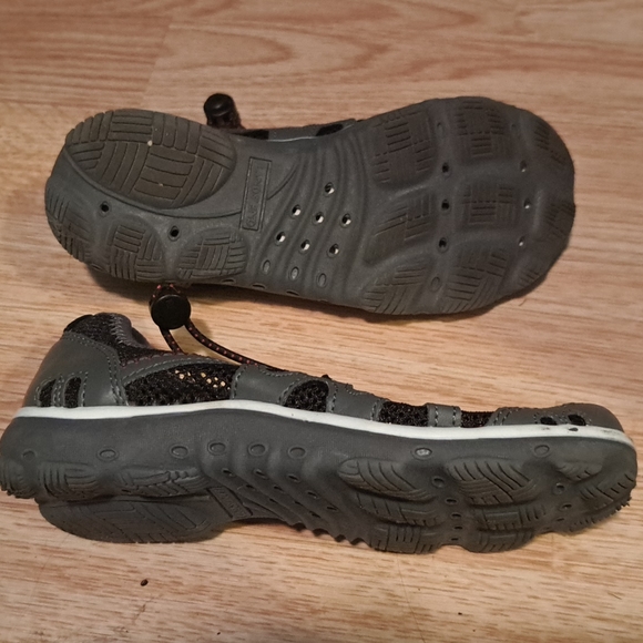 LIKE NEW SANDAL SHOES 13 LANDS END PULL CORD TIES - Picture 3 of 3